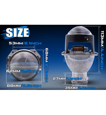 Bi-xenon projektory 2,5 palce