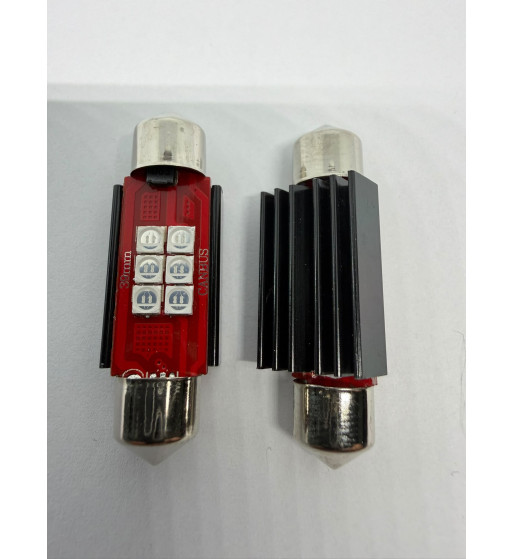 C5W sufit 41mm modré