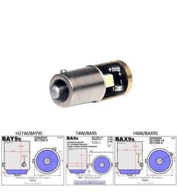 BAY9S H21W 6000K